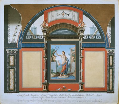 Mural decoration of the Antique Room from the Villa Negroni, 1778 by Angelo Campanella